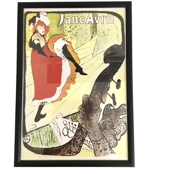 TOULOUSE-LAUTREC Framed Wall Art Jane Avril French Vintage Gallery Aesthetic - Picture 2 of 7
